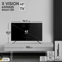 فروش تلویزیون ۴۳اینچ ایکس ویژن در حد نو وسالم