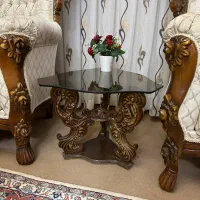 مبل سلطنتی چوب گردو|مبلمان خانگی و میز عسلی|همدان, |دیوار