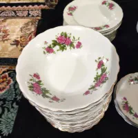 سرویس گل سرخی|ظروف سرو و پذیرایی|ساوه, |دیوار