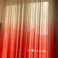 ۲ پرده حریر پانچ، برای جهیزیه بوده