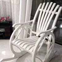 صندلی راک چوبی سفید|صندلی و نیمکت|اصفهان, کوی امیریه|دیوار