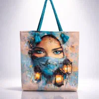 ساک دستی با بند رنگی.