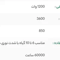 لامپ رشد گیاه حرفه ای در حد نو|لامپ و چراغ|تهران, پاسداران|دیوار