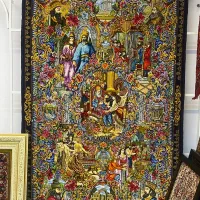 فرش دستباف (بساک) تابلوی ۳ متری کورش ماندانا