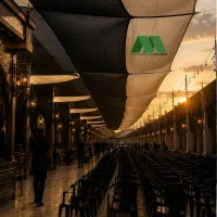 سایبان سبز مشکی موکب و مسجد تورینه با گارانتی کتبی