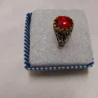 انگشتر بدل نگین قرمز|بدلیجات|اصفهان, پروین|دیوار