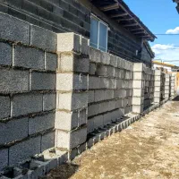 معماربنایی بلوک چینی سیمانکاری سیاه و سفید...