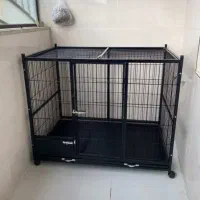 قفس سگ.باکــس فـلزی سگ،گارانتی۲ســاله رنگ|لوازم جانبی حیوانات|صفادشت, |دیوار