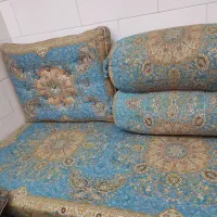 یک دست شاهنشین اصل ترمه هفت رنگ|پشتی|حمیدیا, |دیوار