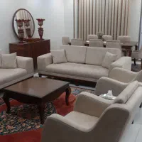 مبلمان راحتی هفت نفره چوب روس با پارچه خارجی|مبلمان خانگی و میز عسلی|قدس, |دیوار