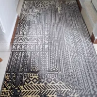 فرش کناره رنگ طوسی