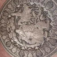 سینی سیاه قلم مسی|صنایع دستی و سایر لوازم تزئینی|کرج, شهرک فهمیده|دیوار