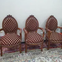 دو جفت پشتی یک دست مبل ۹ نفره چوب عین نو در تهران|پشتی|نوبران, |دیوار