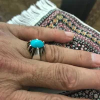 انگشتر فیروزه نیشاپور عجمی اصل (کهنه)|جواهرات|خرم‌آباد, |دیوار