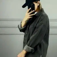 کت جین زغالی .مانتو عروسکی خامه دوزی بسیار زیبا