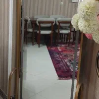 آینه فلزی چراغ دار