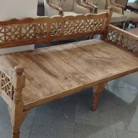 تخت سنتی چوبی گره چینی گیلان|مبلمان خانگی و میز عسلی|بندر انزلی, لیچارگی حسن رود|دیوار