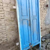 در و پنجره چوبی قدیمی بدون ایراد درب قدیمی|مصالح و تجهیزات ساختمان|ساری, |دیوار