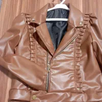کت چرم دخترانه کوتاه