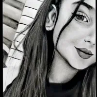 تابلو چهره سیاه قلم