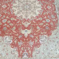 فرش گل ابریشم نقشه تقی زاده