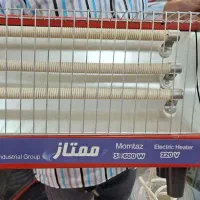 بخاری برقی ساده فن دار سه شعله رومیزی ایستاده