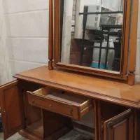 میز آرایش و آینه چوب راش نایاب|بوفه، ویترین، کنسول|گرگان, |دیوار