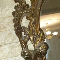آینه کنسول برنزی ۴۵ ساله|بوفه، ویترین، کنسول|رودهن, |دیوار