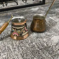 دو عدد قهوه جوش مسی