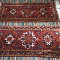 فرش دستبافت کناره اندازه طول آن 195عرض 85