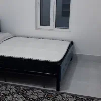 تخت خواب دو نفره در حد نو|تخت و سرویس خواب|زبرخان, |دیوار