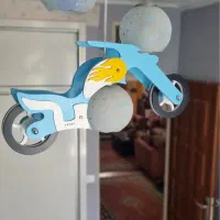 لوستر سه حبابه طرح موتور