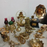 قلیان سماور برنجی برنزی مجسمه ظروف آشپزخانه دکوری