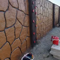 سیمان کاری طرح دار