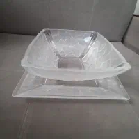 کریستال کاسه بشقاب زیر ورو