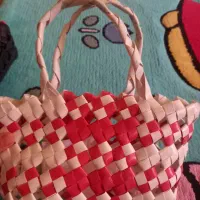 ساک حصیری بچگانه نو|کیف، کفش، کمربند|لنگرود, |دیوار