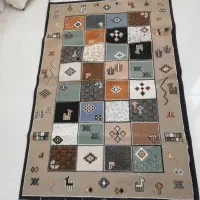 تعدادی گلیم وقالیچه|گلیم، جاجیم، گبه|مشهد, طبرسی شمالی|دیوار