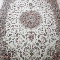 ماشینی فرش کرم نسکافه ای ۶ متری