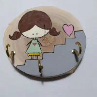 جاکلیدی دیواری طرح دختر