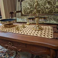 رومیزی مکرومه کار دست