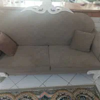 مبلمان هفت نفره به همراه دو میز عسلی سفید|مبلمان خانگی و میز عسلی|دماوند, گیلاوند|دیوار