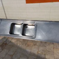 سینک ظرفشویی بزرگ ۲ متری ۵۰ سانتی|مصالح و تجهیزات ساختمان|بردسکن, |دیوار