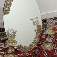آینه شمعدانی برنز