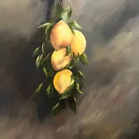 نقاشی رنگ روغن زیبا