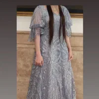 لباس آبی مجلسی خوشرنگ