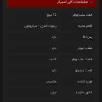 اسپیکر مکسیدر مدل IRC 12A06|سیستم صوتی خانگی|گلستان (تهران), |دیوار