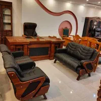 مبلمان نیم ست فوم اسفنج پایه چوبی تشک دوبل پذیرایی|دفتر کار|گرگان, |دیوار