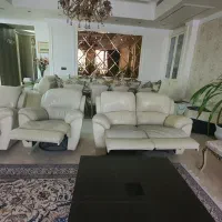 مبلمان ۶ نفره چرمی کارکرده