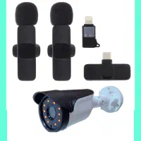 میکروفون یقه ای بیسیم موبایل هدمیک / ماکت دوربین