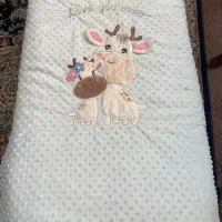 پتو نوزادی مخمل توپی دولایه ضخیم